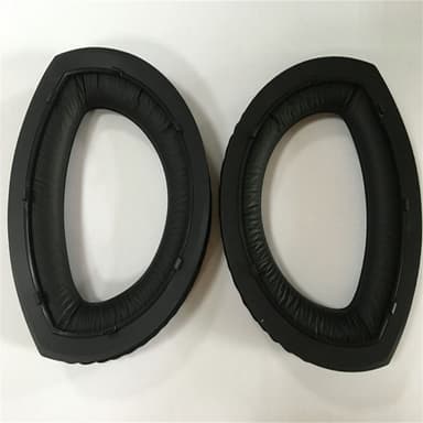1 pari lampaannahkaiset korvatyynyt Sennheiser HD700:lle Musta