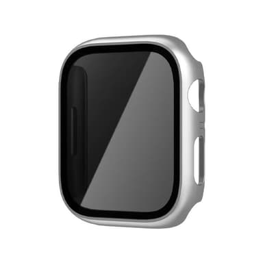 INF Yksityinen suojakotelo karkaistun lasin näytönsuojalla Apple Watch 9:lle Hopea 49 mm