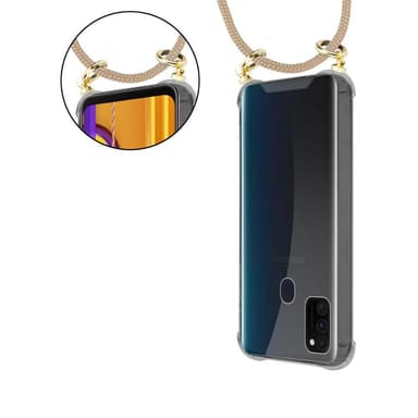 Samsung Galaxy M21 / M30s Suojakuori Kotelo (Ruskea)