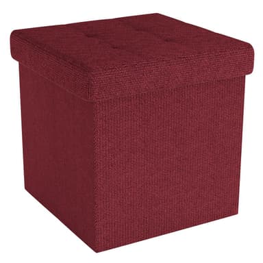Taitettava Jakkara 38x38x38 cm Jalkatuki (punainen)