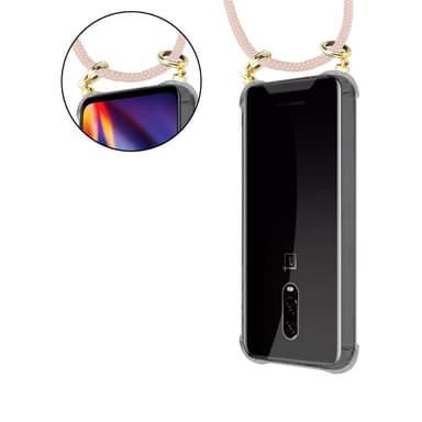 OnePlus 6T Suojakuori Kotelo (Vaaleanpunainen)