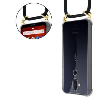 Nokia 8.1 Suojakuori Kotelo (Musta)