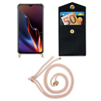 OnePlus 6T Suojakuori Kotelo (Vaaleanpunainen)