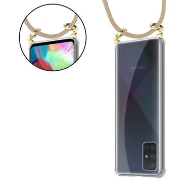 Samsung Galaxy A51 5G Suojakuori Kotelo (Ruskea)