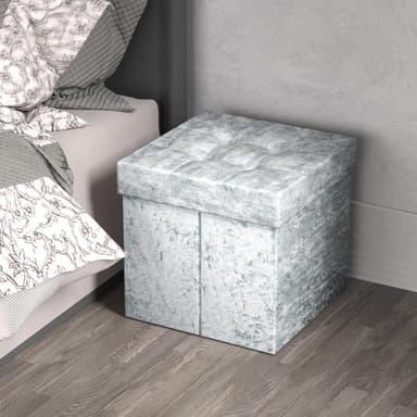 Taitettava Jakkara istuinkuutio 30x30x30cm  (sininen)