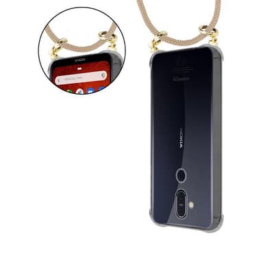 Nokia 8.1 Suojakuori Kotelo (Ruskea)