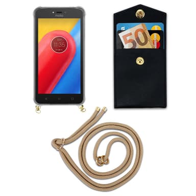 Motorola MOTO C Suojakuori Kotelo (Ruskea)