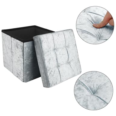 Taitettava Jakkara istuinkuutio 30x30x30cm  (sininen)