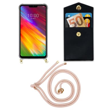 LG Q9 Suojakuori Kotelo (Vaaleanpunainen)