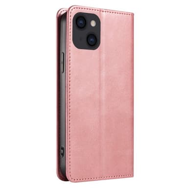 Lompakkoteline Puhelinkotelo iPhone 15 Plus -kännykkäsuojus -ruusukulta