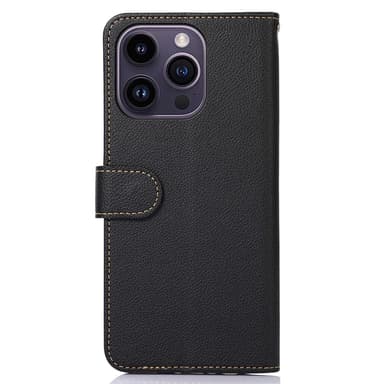 KHAZNEH puhelimen kansi iPhone 15 Pro - musta/punainen