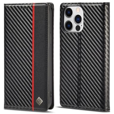 LC.IMEEKE lompakkokotelo iPhone 15 Pro - musta