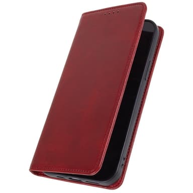 Lompakkoteline puhelimen kotelo iPhone 15 Plus kännykkäsuojukselle - punainen