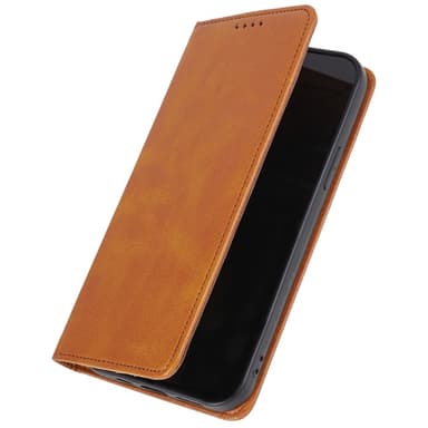 Lompakkoteline puhelimen kotelo iPhone 15 Plus kännykkäsuojukselle - ruskea