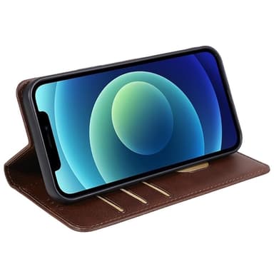 Lompakkoteline puhelimen kotelo iPhone 15 Plus -kännykkäsuojukselle - Kahvi