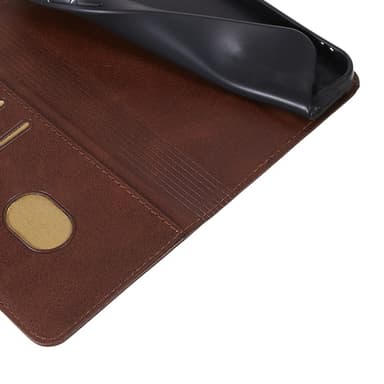 Lompakkoteline puhelimen kotelo iPhone 15 Plus -kännykkäsuojukselle - Kahvi