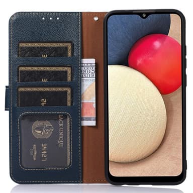 KHAZNEH puhelimen kansi iPhone 15 Pro - ruskea/sininen