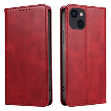 Lompakkoteline puhelimen kotelo iPhone 15 Pro Max Cell Cell Cell - Punainen