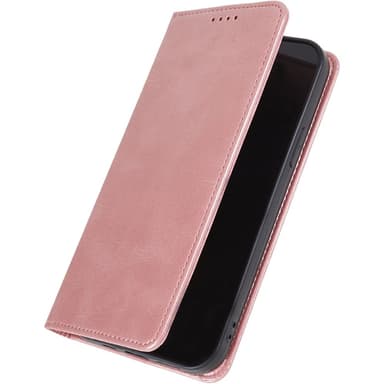 Lompakkoteline Puhelinkotelo iPhone 15 Plus -kännykkäsuojus -ruusukulta