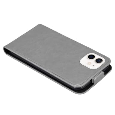 iPhone 12 MINI Suojakuori Lompakkokotelo (harmaa)