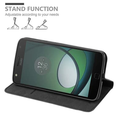 Motorola MOTO Z PLAY Suojakuori Lompakkokotelo (Musta)