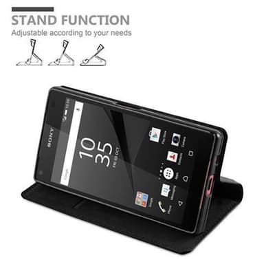 Sony Xperia Z5 COMPACT Suojakuori Kotelo (Musta)