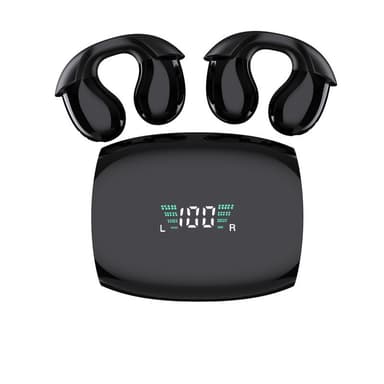 Luunjohtavuus langattomat kuulokkeet kuulokkeet Bluetooth 5.3 Hi-Fi Musta