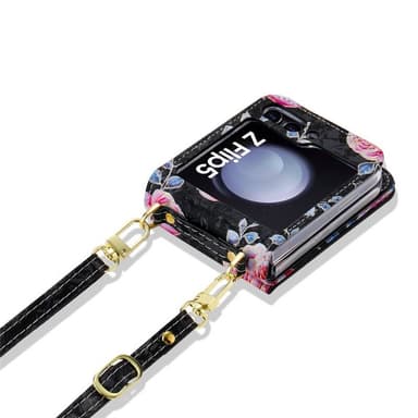 POLA Flower kuori Samsung Galaxy Z Flip 5 - Black