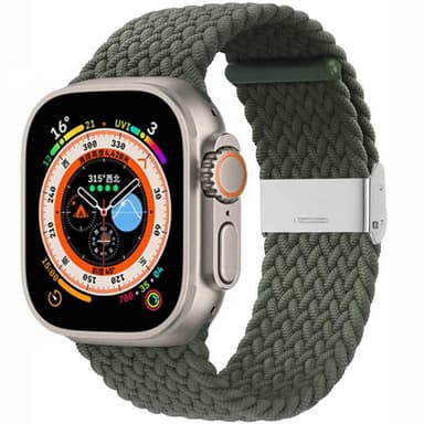 Punottu kellon renneke Apple Watch Ultra (49mm) - Army