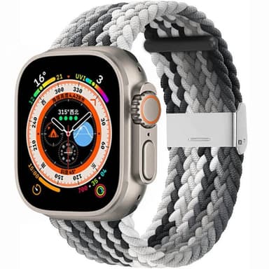 Punottu kellon renneke Apple Watch Ultra (49mm) - Gradient grey