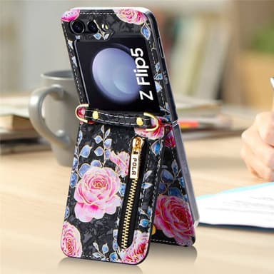 POLA Flower kuori Samsung Galaxy Z Flip 5 - Black