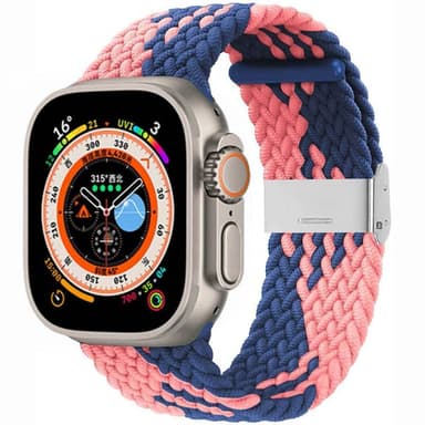 Punottu kellon renneke Apple Watch Ultra (49mm) - Blue Powder