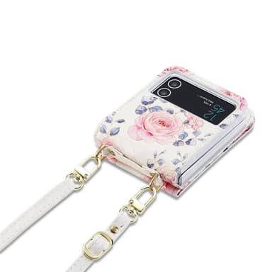 POLA Flower kuori Samsung Galaxy Z Flip 4 - White