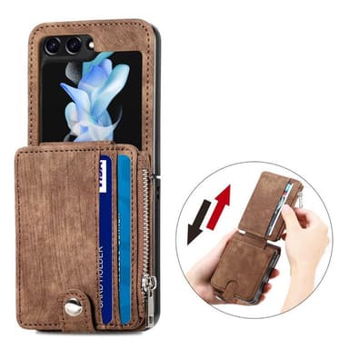 Kännykän kansi 2in1 Samsung Galaxy Z Flip 5 - Ruskea
