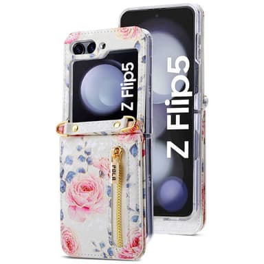 POLA Flower kuori Samsung Galaxy Z Flip 5 - White