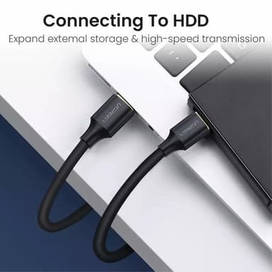 0,5 m USB-A uros-5-nastainen mini-USB-uros-tiedonsiirtolataus