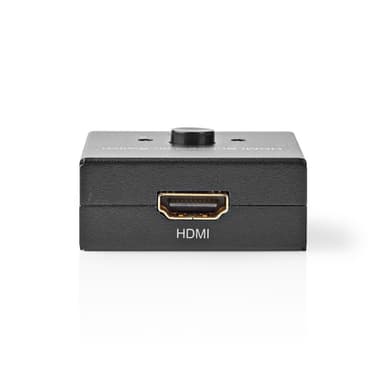Nedis HDMI ™ Kytkin | 3-Porttinen port(s) | 1x HDMI™ tulo / 2x HDMI™ tuloliitäntä | 1x HDMI™ lähtö / 2x HDMI™ lähtö | 4K@60Hz | 6 Gbps | Metalli | Antrasiitti