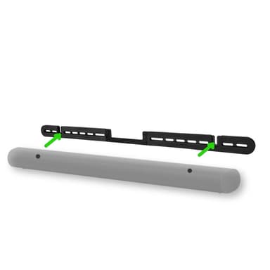 Nedis Soundbar-teline | Sopii käytettäväksi: Sonos® Arc™ | Seinä | 10 kg | Kiinteä | ABS-Muovi / Teräs | Musta