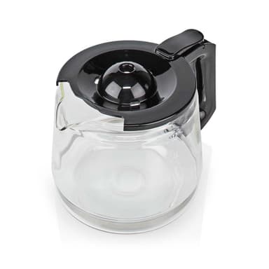 Nedis Kahvinkeitin | Kahvisuodatin | 1.5 l | 12 Kupit | Lämpimänäpito-ominaisuus | Hopea / Musta
