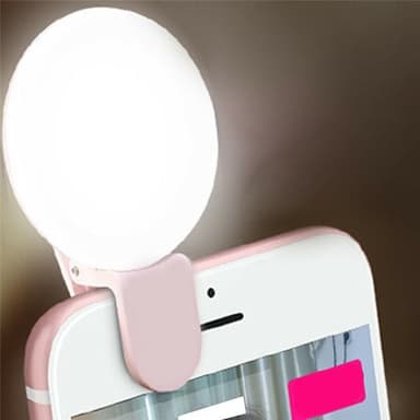 Selfie Light Klipsi - Pinkki