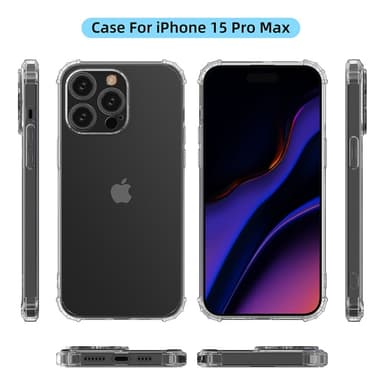iPhone 15 Pro Max Shell Case -kotelolle TPU kapuhelinkotelo