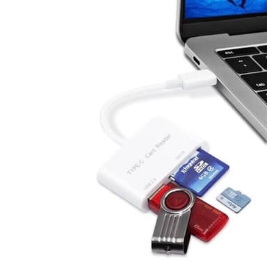 Kortinlukija USB C-Tyyppi - SD/MicroSD + USB