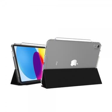 Gear4 iPad 10.9 Kotelo Crystal Palace Folio Kirkas Musta