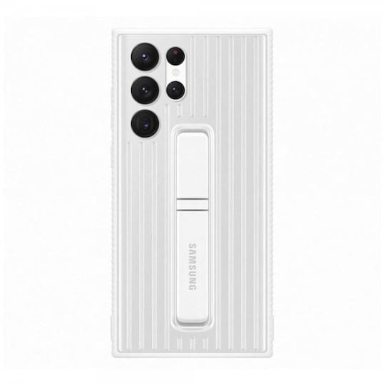 Samsung S22 Ultra suojakuori jalustalla (valkoinen)