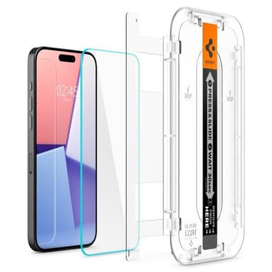 Spigen iPhone 15 Pro Näytönsuoja GLAS.tR EZ Fit 2-pakkaus