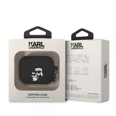 Karl Lagerfeld AirPods Pro Kuori 3D Logo Musta