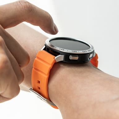 Ringke Samsung Galaxy Watch 20mm Ranneke Rubber One Bold Band Oranssi