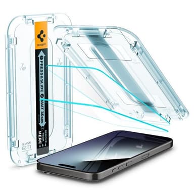Spigen iPhone 15 Pro Näytönsuoja GLAS.tR EZ Fit 2-pakkaus