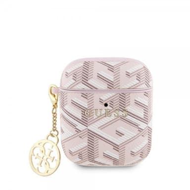 Guess AirPods 1/2 Kuori G Cube Vaaleanpunainen