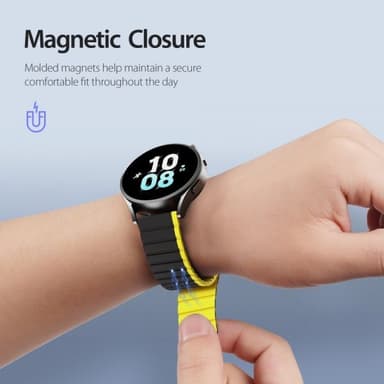 DUX DUCIS Samsung Galaxy Watch 20mm Ranneke LD Series Keltainen
